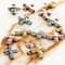 12 Pack: Metallic Metal Cross Beads, 13mm by Bead Landing™